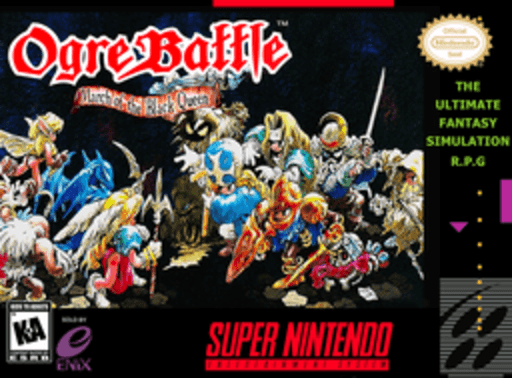 Densetsu no Ogre Battle box art for Super Famicom